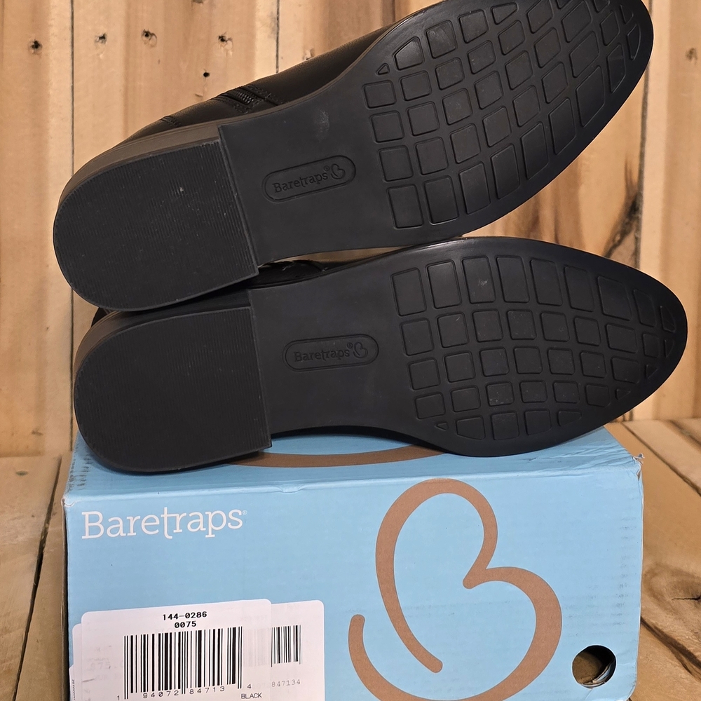 BARETRAPS Alona Womens 9 M Black Zip Ankle Boots NIB - Picture 4 of 4